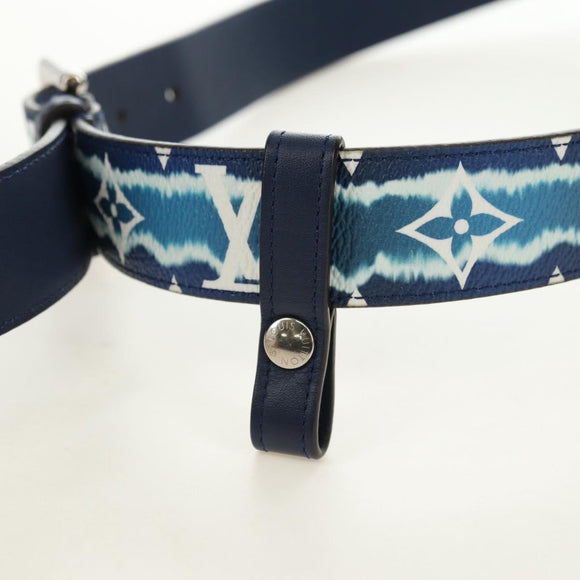 LOUIS VUITTON Monogram Escal Ceinture Riem 37,6" Blauw M0253W LV Auth 181468SM
