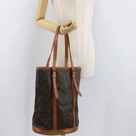 LOUIS VUITTON Monogram Bucket GM Shoulder Bag M42236 LV Auth 181469