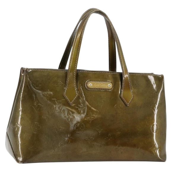 LOUIS VUITTON Monogram Vernis Wilshire PM Tasche Gris Art Deco M91627 Auth 181471