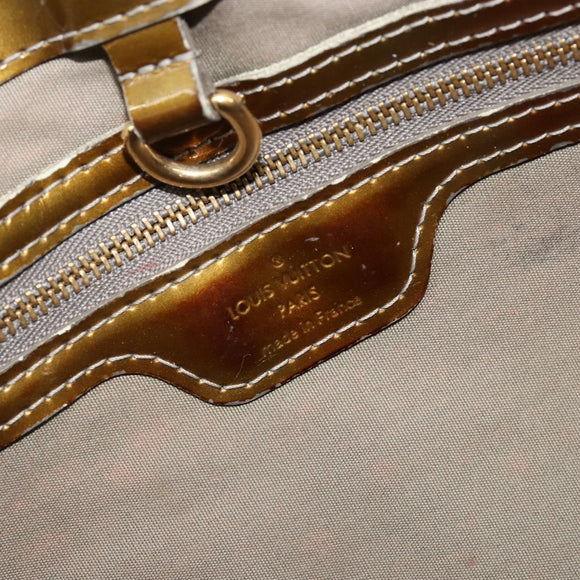 LOUIS VUITTON Monogram Vernis Wilshire PM Tasche Gris Art Deco M91627 Auth 181471