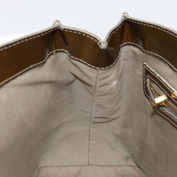 LOUIS VUITTON Monogram Vernis Wilshire PM Tasche Gris Art Deco M91627 Auth 181471