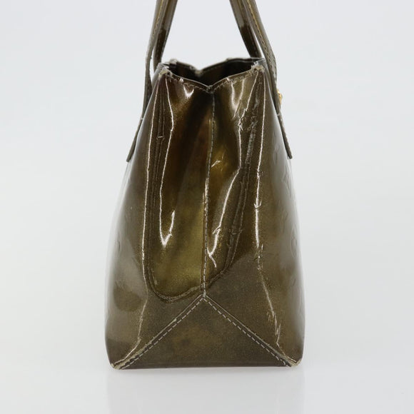 LOUIS VUITTON Monogram Vernis Wilshire PM Tasche Gris Art Deco M91627 Auth 181471