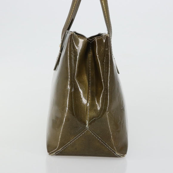 LOUIS VUITTON Monogram Vernis Wilshire PM Tasche Gris Art Deco M91627 Auth 181471