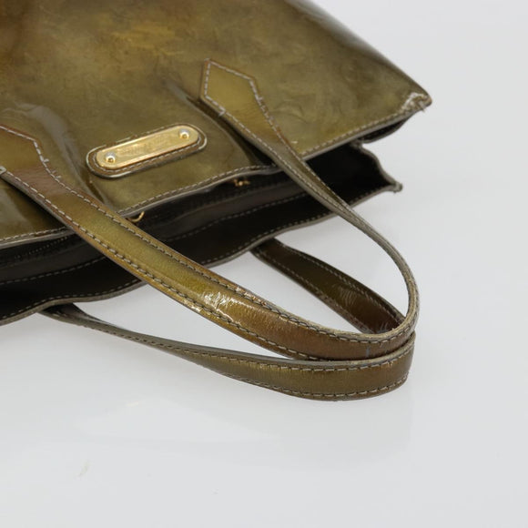 LOUIS VUITTON Monogram Vernis Wilshire PM Tasche Gris Art Deco M91627 Auth 181471