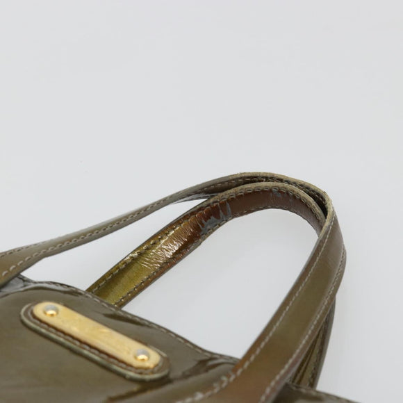 LOUIS VUITTON Monogram Vernis Wilshire PM Tasche Gris Art Deco M91627 Auth 181471