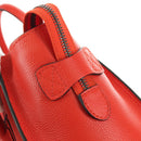 CELINE Luggage Micro Shopper Hand Bag Leather Orange Silver Auth 181472SM-20
