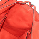 CELINE Luggage Mini Shopper Hand Bag Leather Orange Silver Auth 181473SAM-20