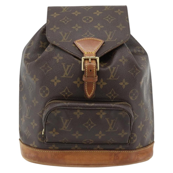 LOUIS VUITTON Monogram Montsouris MM Rucksack M51136 LV Auth 181474