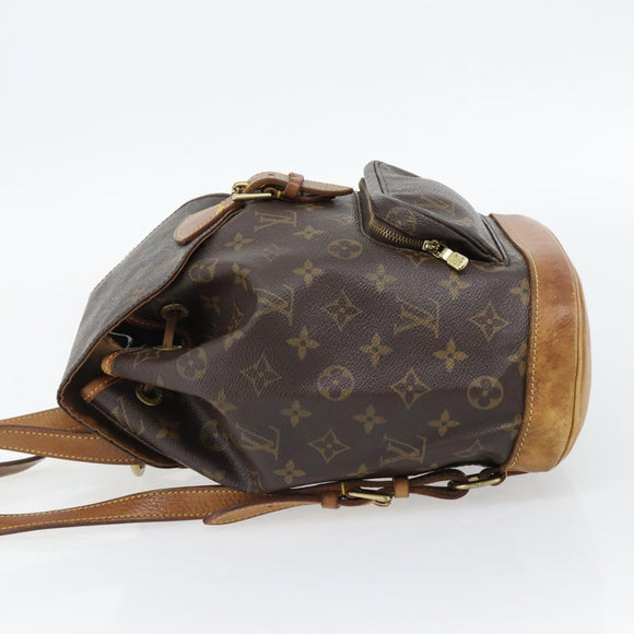 LOUIS VUITTON Monogram Montsouris MM Rucksack M51136 LV Auth 181474