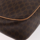CELINE Macadam Canvas Shoulder Bag PVC Leather Brown Gold Auth 181476A-13