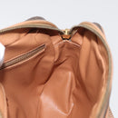 CELINE Macadam Canvas Shoulder Bag PVC Leather Brown Gold Auth 181476A-19
