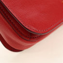 Miu Miu Hand Bag Leather 2way Red Gold Auth 181477V-19