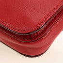 Miu Miu Hand Bag Leather 2way Red Gold Auth 181477V-20