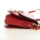 Miu Miu Hand Bag Leather 2way Red Gold Auth 181477V-4