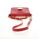 Miu Miu Hand Bag Leather 2way Red Gold Auth 181477V-8