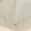 CELINE Chain Shoulder Bag Leather 2way White Silver Auth 181478V-17