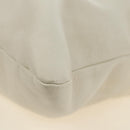 CELINE Chain Shoulder Bag Leather 2way White Silver Auth 181478V-18