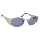 CHANEL Sunglasses metal Silver CC Auth 181482-1