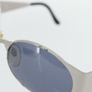 CHANEL Sunglasses metal Silver CC Auth 181482-9