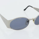 CHANEL Sunglasses metal Silver CC Auth 181482-7