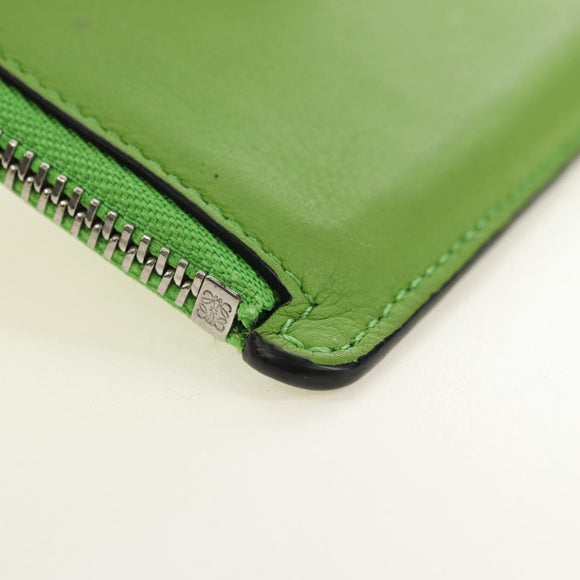 LOEWE Fragment Case My Neighbor Totoro Leather Green Silver Auth 181483SM