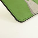 LOEWE Fragment Case My Neighbor Totoro Leather Green Silver Auth 181483SM-8