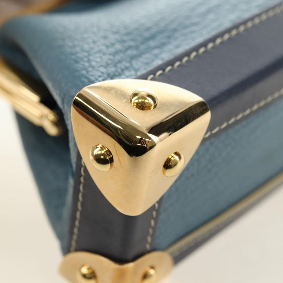 LOUIS VUITTON Suhari Porte Monnaie Viennois Geldbörse Blau M91833 Auth 181485V