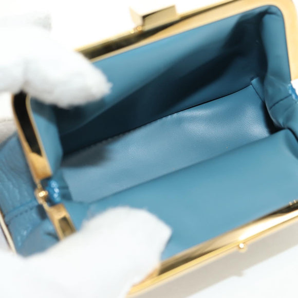 LOUIS VUITTON Suhari Porte Monnaie Viennois Geldbörse Blau M91833 Auth 181485V
