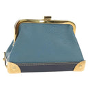 LOUIS VUITTON Suhari Porte Monnaie Viennois Geldbörse Blau M91833 Auth 181485V-1
