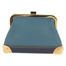 LOUIS VUITTON Suhari Porte Monnaie Viennois Geldbörse Blau M91833 Auth 181485V-13