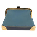 LOUIS VUITTON Suhari Porte Monnaie Viennois Geldbörse Blau M91833 Auth 181485V-2