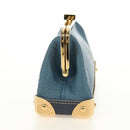 LOUIS VUITTON Suhari Porte Monnaie Viennois Geldbörse Blau M91833 Auth 181485V-4
