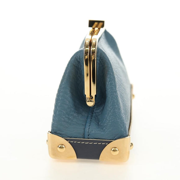LOUIS VUITTON Suhari Porte Monnaie Viennois Geldbörse Blau M91833 Auth 181485V