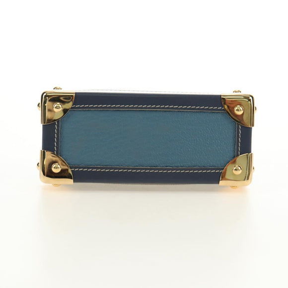 LOUIS VUITTON Suhari Porte Monnaie Viennois Geldbörse Blau M91833 Auth 181485V