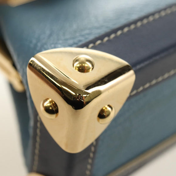LOUIS VUITTON Suhari Porte Monnaie Viennois Geldbörse Blau M91833 Auth 181485V