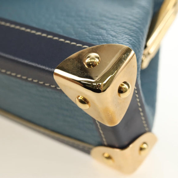 LOUIS VUITTON Suhari Porte Monnaie Viennois Geldbörse Blau M91833 Auth 181485V