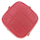 CHANEL Chain Matelassé Umhängetasche Lammleder Pink Gold CC Auth 181486SAM-2
