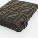FENDI Zucca Canvas Day Planner Cover Brown Black Auth 181513A-15