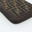 FENDI Zucca Canvas Day Planner Cover Brown Black Auth 181513A-16