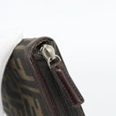 FENDI Zucca Canvas Day Planner Cover Brown Black Auth 181513A-8