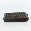 FENDI Zucca Canvas Day Planner Cover Brown Black Auth 181513A-3