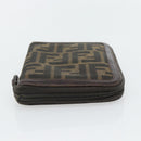FENDI Zucca Canvas Day Planner Cover Brown Black Auth 181513A-6