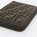FENDI Zucca Canvas Day Planner Cover Brown Black Auth 181513A-7