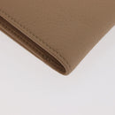 Christian Dior Geldbörse Leder Beige Silber Original 181514-15