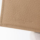Christian Dior Geldbörse Leder Beige Silber Original 181514-17