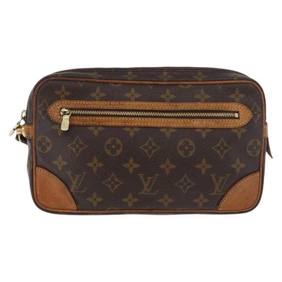 LOUIS VUITTON Monogram Marly Dragonne GM Clutch Tas M51825 LV Auth 181516