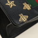 GUCCI Bee & Star Sherry Line Tasche Leder 3-Wege Schwarz Gold 470270 Original 181527SAV-16
