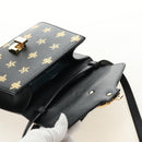 GUCCI Bee & Star Sherry Line Tasche Leder 3-Wege Schwarz Gold 470270 Original 181527SAV-20