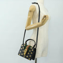 GUCCI Bee & Star Sherry Line Tasche Leder 3-Wege Schwarz Gold 470270 Original 181527SAV-32
