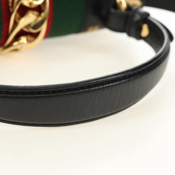 GUCCI Bee & Star Sherry Line Tasche Leder 3-Wege Schwarz Gold 470270 Original 181527SAV